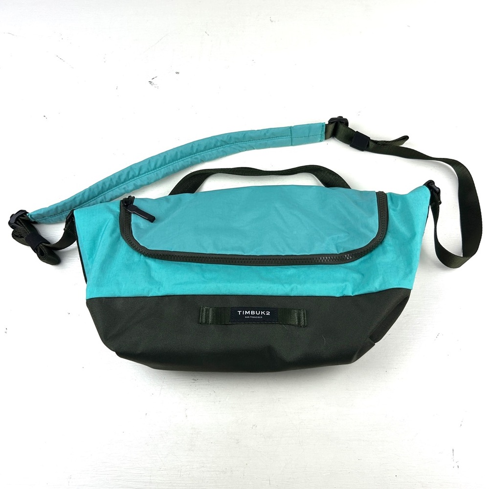 Timbuk Messenger Bag - 15”x 9” Nylon Commuter Blue Brown Small Sizes Small